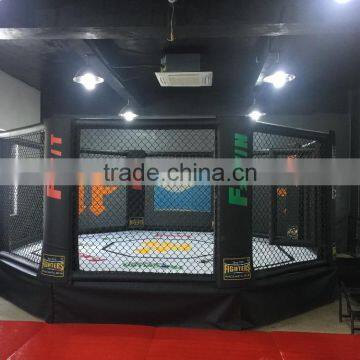 New finished MMA fighting cage with UFC style