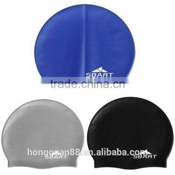 Silicone swimming cap with customized company logo