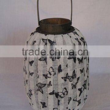 2013 New designed flower bamboo hanging lantern paper lantern