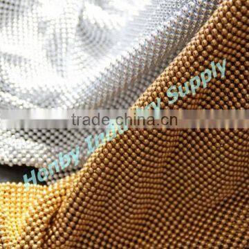 Silver, Gold Color Round Sequin Metal Mesh Curtain Partition