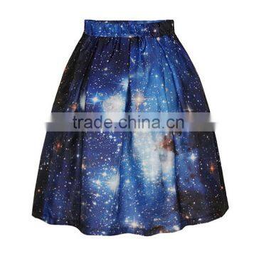 2016 3D digital print beautiful women in very short mini skirts