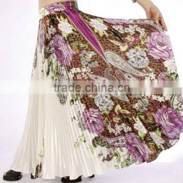 Top rated wholesales Gypsy floral belly dancing printed frill skirt