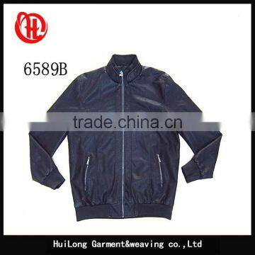 Newest Fashion Custom Man Jacket Leather Faux Leather Jacket photo-4
