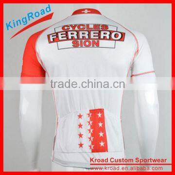 OEM Made fashion sublimated printing cycling jersey men custom private label