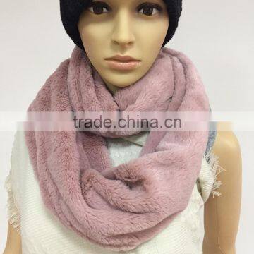 PV Velvet Fabric Infinity Scarf photo-3