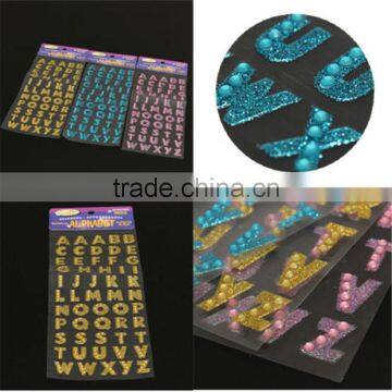 Alphabet Letter Glitter Crystal Stickers Self Adhesive DIY Decor Scrapbooking photo-6