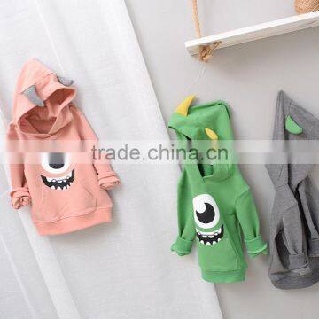 YE5216 Autumn 2017 Children Clothing Cotton Long-sleeved Children Hooded Coat photo-2
