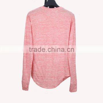 2017 Wholesale China Men Clothing t Shirt Long Sleeve Longline t Shirt photo-2