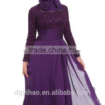 OEM China Supplier Abaya Latest Design Long Sleeve Islamic Muslim Dress Womens Abaya Dress Fashion Design 2016 Design