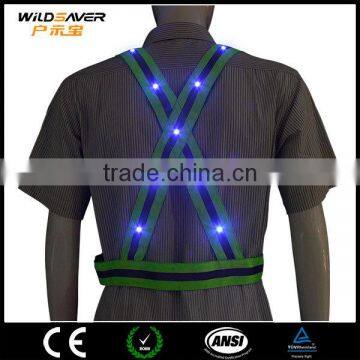 Blue LED Light Reflective hi Visibility Safety Jacket for Construction photo-6