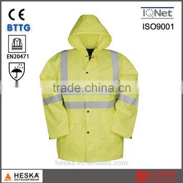 EN20471 Oxford 3M Parka Jacket With Reflector High Visibility Clothing photo-2