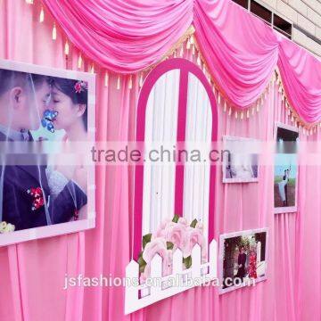 Wedding Backdrop Sparkly Photo Booth Backdrop Gold Sequin Fabric Gold Wedding Curtain With Detachable Swag photo-3