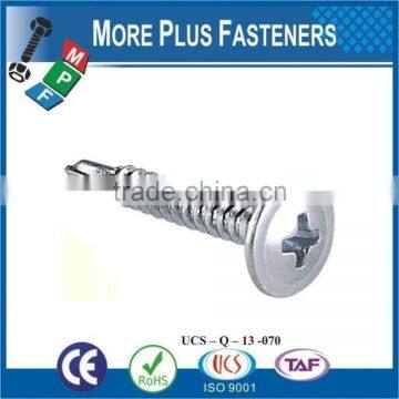 Made In Taiwan Modified Truss Head Wafer Head Phillips Drive Self Drilling Stainless Steel Zinc photo-6
