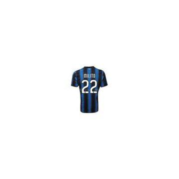 china wholesale Italian Club Inter milan 2010/2011 home jersey #4 J.zanetti #22 milito jerseys