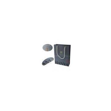 Hot silver stamping, Spot UV offset printed Promotional Coloured Paper Bags With Handles