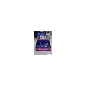 Blue bumping - proof Glossy coating Cosmetic Display Stands for ladies cosmetics showing