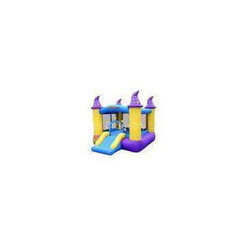 Commercial 0.55mm PVC Anti - UV Inflatable jumper bouncer with Packing bag for Kids