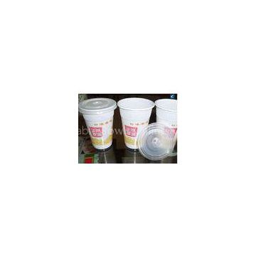 PP White Disposable Plastic Cups Biodegradable For Soybean Milk