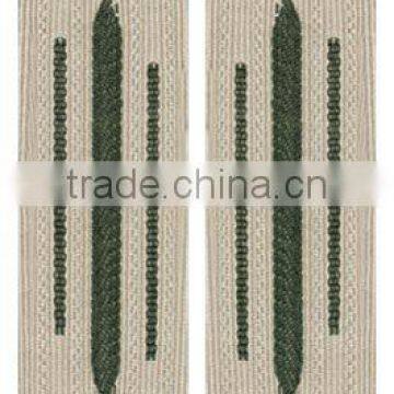 German Army Bevo Collar Tabs - EM Enlisted - Generic Green