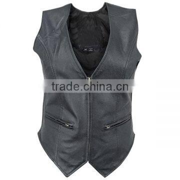 Ladies Leather Fashion Vests