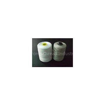 100% Raw White Spun Polyester Thread , 20s/6 Count High Tenacity