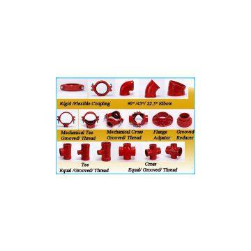 FM/UL Approved Ductile Iron Reducer Tee (Threaded Outlet) photo-2