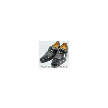 Wholesale Genuine Leather Shoes With Hidden Heel for Groom to Grow Taller