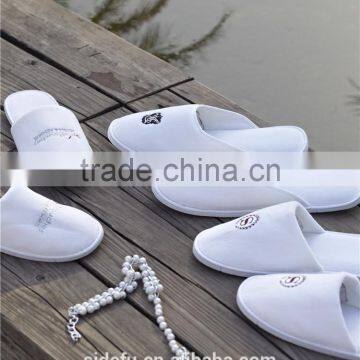Top Quality Cotton Velvet Personalized Hotel Slippers With Logo photo-2