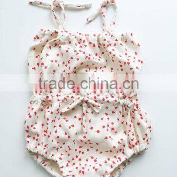 Adorable newborn baby clothes girls drawstring romper baby girls summer rompers