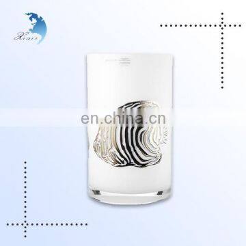 Unique design printed 300ml Handmade Glass coffee drinking cup