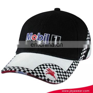 Custom Wholesale Racing Baseball Cap Embroidery Trim Cap And Hat