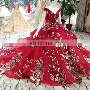 LS00358 top selling corset long train natural evening dresses off shoulder red prom dinner party dresses