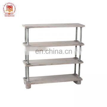 New Style Simple Designs Wood Warehouse Rack Stand Custom Large Storage Display Shelf