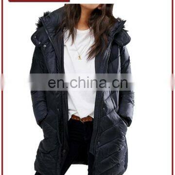 Factory Custom Women Warm Winter Core Mid Thigh Coat