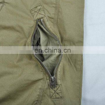 Mens Spring Slim Fit Handsome Military Style Denim Embroidery Bomber Jacket photo-5