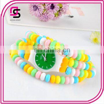 2014 Yiwu Manufacturer Silicone Wrist Watch Multilayer Silicone Sport Watch