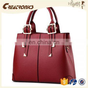CR More Than 11 Years Experience pu Material Tote Bag Woman Handbag in Stock Rose Red Colors New Stylish Lady Leather Handbag photo-6