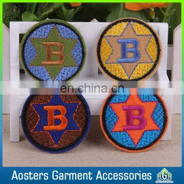Custom high quality logo superman badge sew on embroidery patch