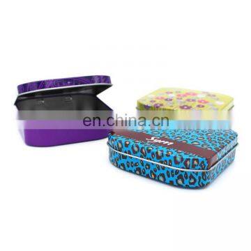 Custom Design Printed Sanitary Pad Metal Tin/small Tin Case for Candy With Hinged Lid photo-5