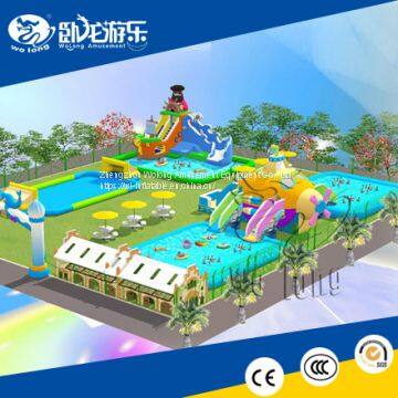 Hot Sale Inflatable floating water park Giant Floating Aqua Sport Park Water Trampoline Combo For Ocean Customized