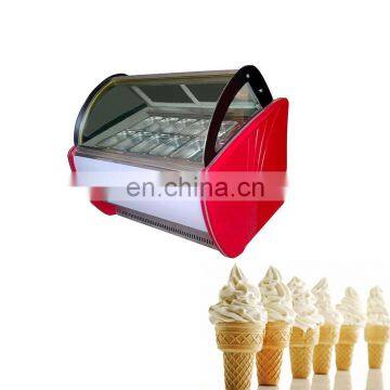 Economical portable display freezer for ice cream/fruit/bakery/Commercial ice cream showcase for sale