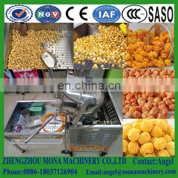 stainless steel commercial kettle hot air popping popcorn making machine with bucket and kernels