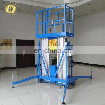 7LSJLII Shandong SevenLift Electric Tilt Double Towing Platform Table Elevador de Personal
