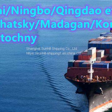 Shanghai to Korsakov Russia sea freight Far east port