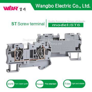 Spring terminal Screw terminal block ST6 Pure copper connector