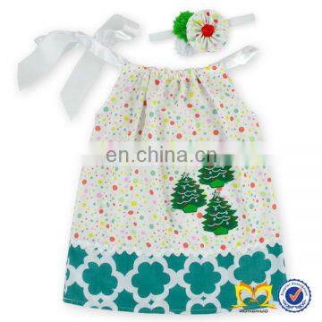 Wholesale Smocked Clothing Red Christmas Tree Fancy Dress Pillowcase Dresses For Toddler Dresses photo-3