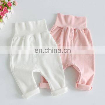 New Wholesale Baby Pants High Waist Protect Baby Belly Trousers 0-6 Months Baby Pant photo-3