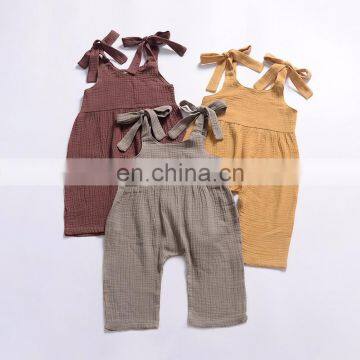 Ins 2019 SUMMER Girls Romper Newborn Baby Girl Romper Jumpsuit Baby Boy 3colors Free Ship photo-4