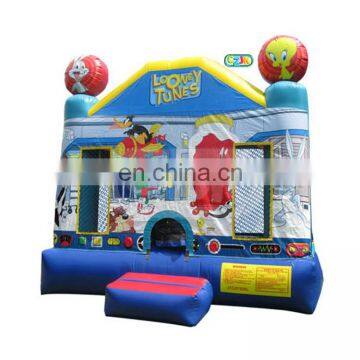 Cartoon moonwalk inflatable bouncer jumping bouncy castle bounce house