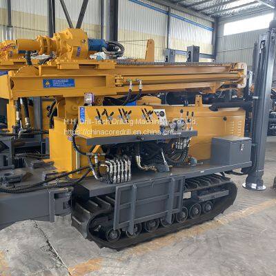 FYX180 Tracked Mobile Water Well Drill Rig Machine Driven by Diesel Engine With 180m Drilling Depth Pneumatic DTH and Mud Drill photo-4